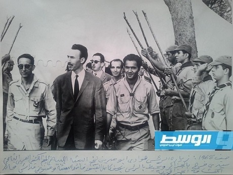 رفقة الرئيس الجزائري هواري بومدين