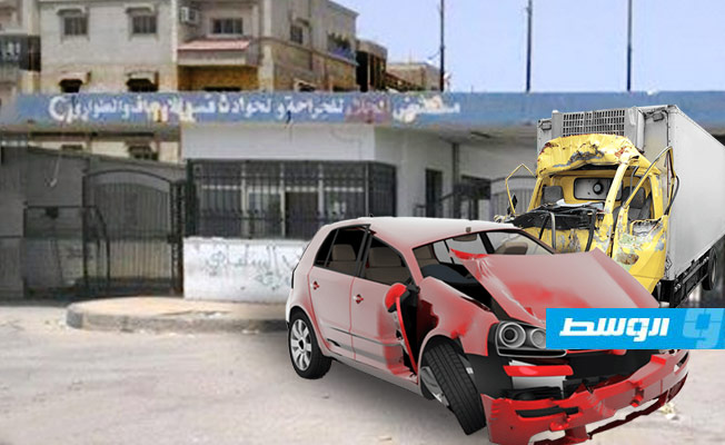 مصرع وإصابة خمسة أفراد من عائلة واحدة جراء حادث سير غرب بنغازي
