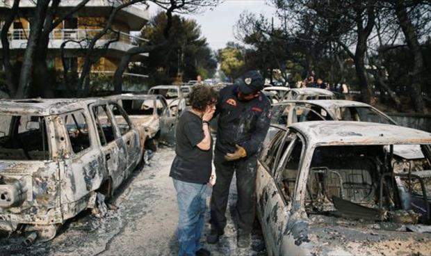 بالفيديو: حالة طوارئ باليونان بعد مقتل وإصابة العشرات في حرائق الغابات