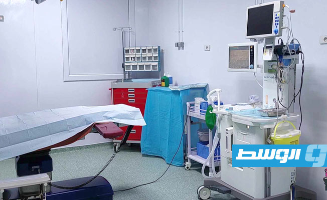 قسم النساء والولادة بمستشفى بني وليد العام بعد صيانته وتجهيزه. (الإنترنت)