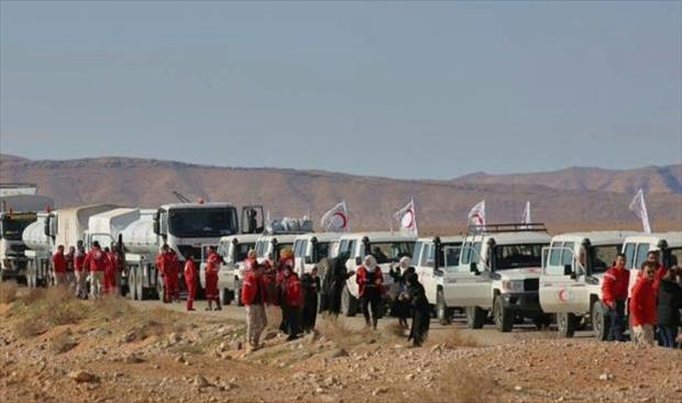 مساعدات إنسانية تصل إلى مخيم الركبان جنوب شرق سورية