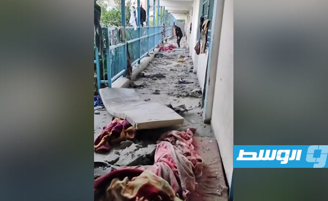 مشاهد مروعة من مجزرة الاحتلال في مدرسة الفاخورة. (قناة الجزيرة)