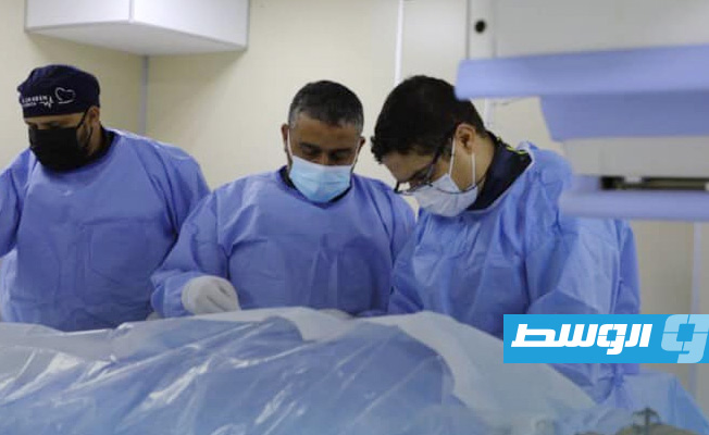 افتتاح وحدة القسطرة القلبية بمركز مصراته الطبي، 21 أغسطس 2021. (وزارة الصحة)