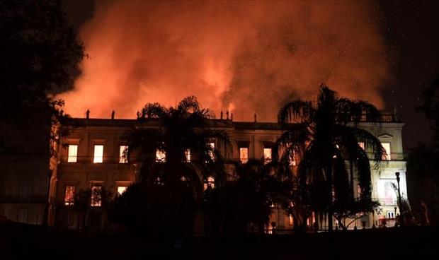 اختفاء 200 عام من التاريخ بعد حريق متحف ريو دي جانيرو