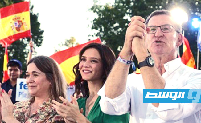 زعيم اليمين الإسباني يعلن فوزه في الانتخابات وسعيه لتشكيل حكومة