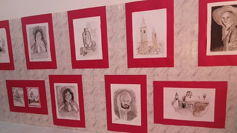 مدرسة الشهيد حافظ المدني ببني وليد تستضيف معرضًا فنيًّا للطالب عمار حسين (بوابة الوسط)