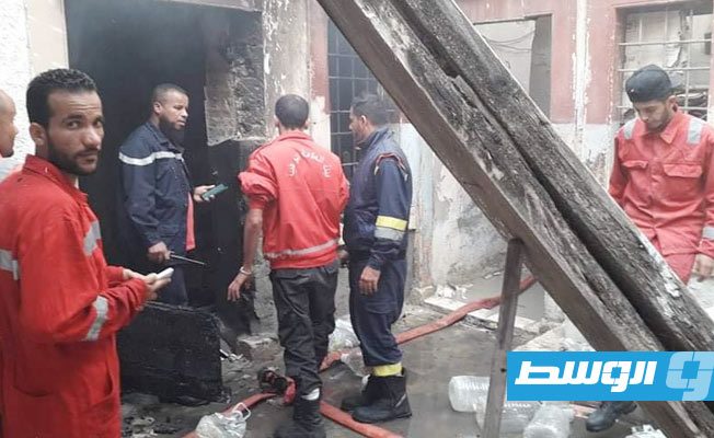 مصرع مسن في حريق بمنزل بشارع ميزران وسط طرابلس