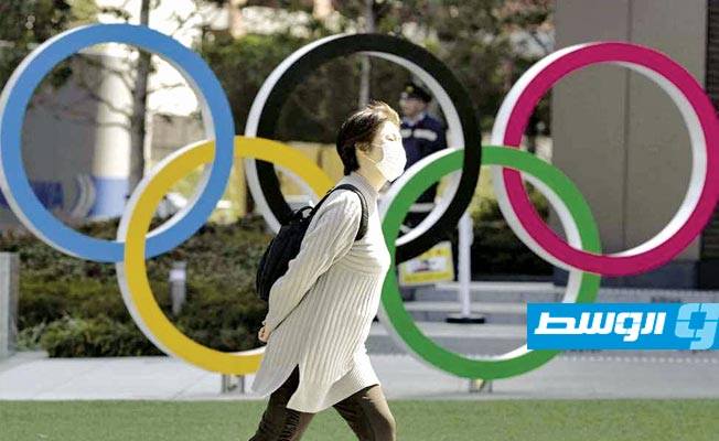 الكمامة تحاصر شعار الأولمبية الدولية (أرشيفية : الإنترنت)