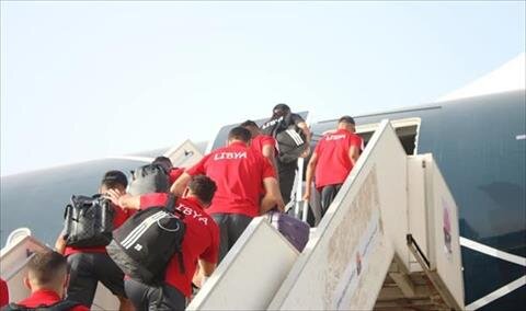 بعثة المنتخب الوطني، تغادر إلى عاصمة أنغولا لواندا، 3 سبتمبر 2021 (بوابة الوسط)