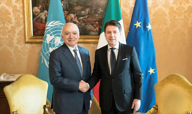غسان سلامة يلتقي رئيس الحكومة الإيطالية