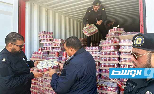 من شحنة الطماطم الإيرانية المضبوطة في ميناء مصراتة، 19 ديسمبر 2023. (مصلحة الجمارك)