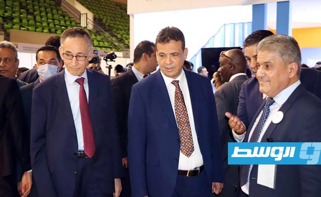 وزير الاقتصاد خلال افتتاح معرض ليبيا الدولي للمشروعات الصغرى والمتوسطة (صفحة الوزارة على فيسبوك)