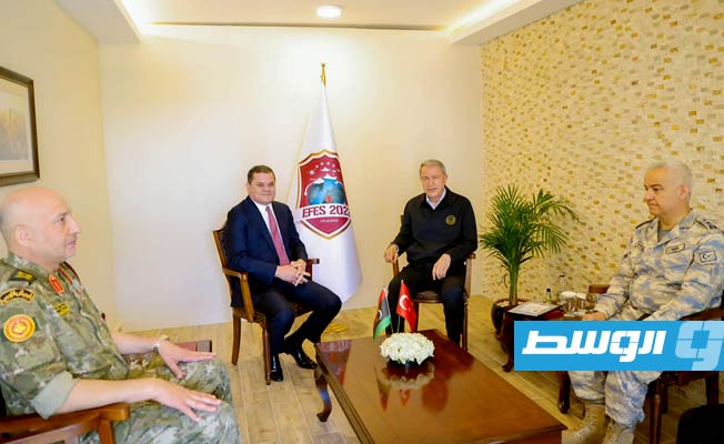 Dabaiba holds meeting with Turkish Defense Minister Hulusi Akar