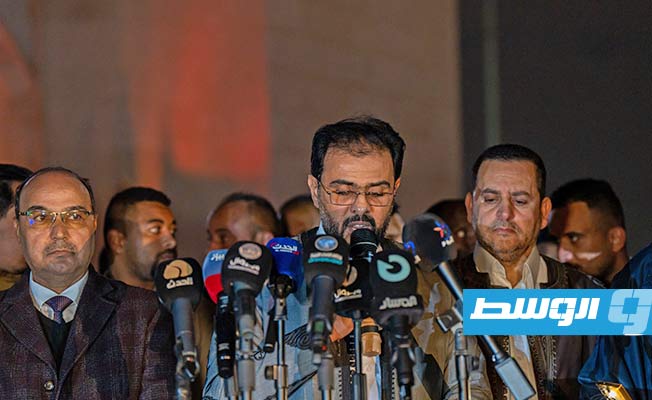 حماد متحدثا في احتفالات الذكرى 72 لاستقلال ليبيا في بنغازي وفعاليات عاصمة الثقافة الإسلامية، الأحد 24 ديسمبر 2023. (الحكومة المكلفة من مجلس النواب)