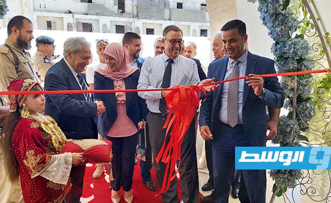 افتتاح مقر المصرف التجاري بميدان البلدية في بنغازي بعد صيانته. (الإنترنت)