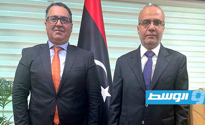 اللافي والعاشي يناقشان التحديات الأمنية المشتركة بين ليبيا والاتحاد الأوروبي