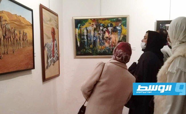 الجمعية الليبية للفنون التشكيلية تشهر تأسيسها بمعرض في دار الفنون (بوابة الوسط)