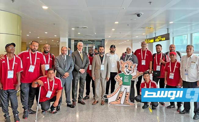 البعثة الليبية في دورة الألعاب العربية الرياضية. (فيسبوك)