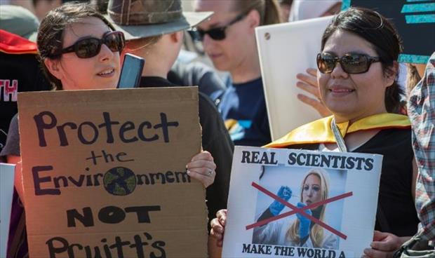 مظاهرات في واشنطن ضد سياسات ترامب البيئية