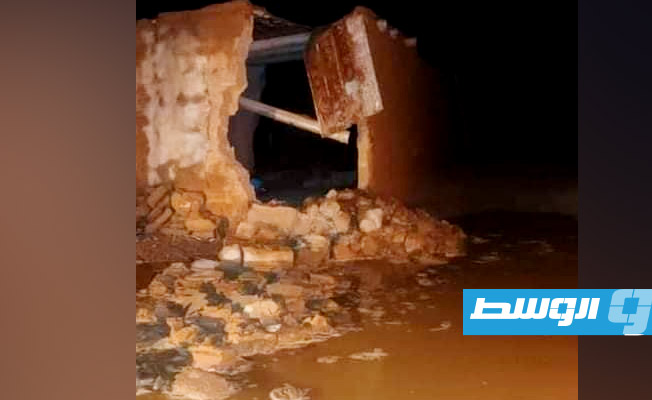جهاز الإسعاف يعلن انهيار 4 منازل في أوباري