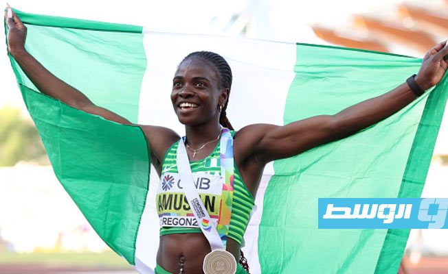 النيجيرية أموسان تحرز اللقب العالمي في سباق 100 متر حواجز بمونديال ألعاب القوى
