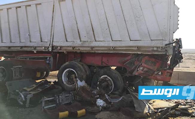 جانب من الحادث. (صفحة محافظة المنيا بمصر)