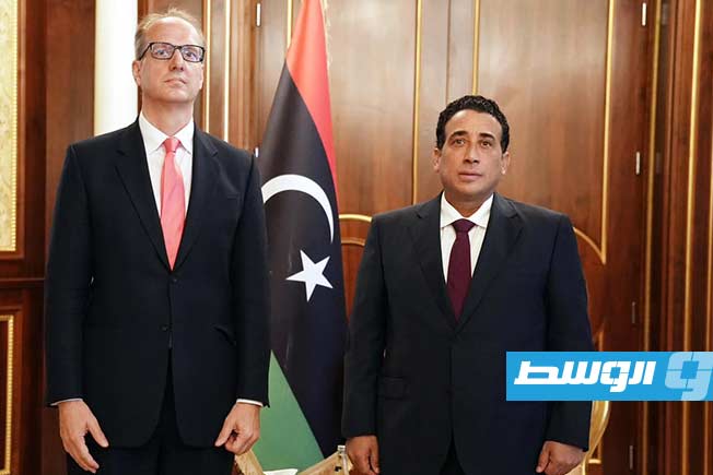 Menfi outlines his position on a political settlement to the ambassadors of United Kingdom, Qatar, and France