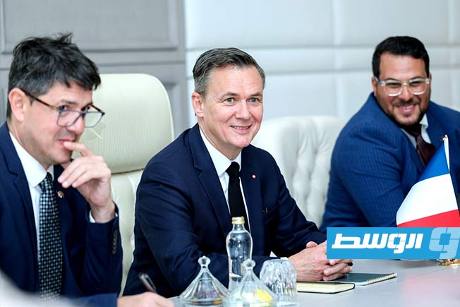 Khaled Haftar discusses ways to strengthen military and security cooperation with the French Ambassador Vallat