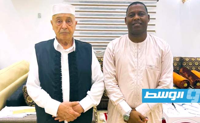 عقيلة صالح يجتمع مع سفير ليبيا الجديد لدى الجزائر