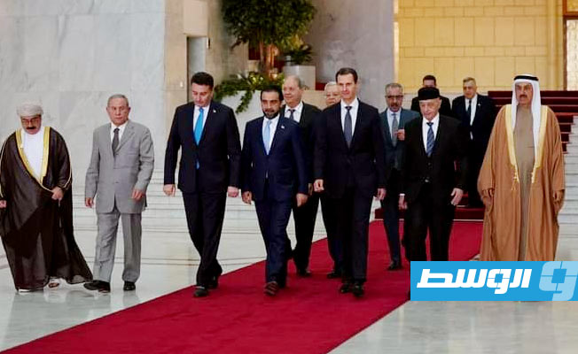 Aguila Saleh meets with Syrian President Bashar al-Assad in Damascus