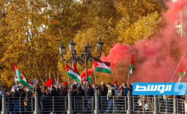 آلاف المتظاهرين في برلين يطالبون بوقف العدوان الإسرائيلي على غزة