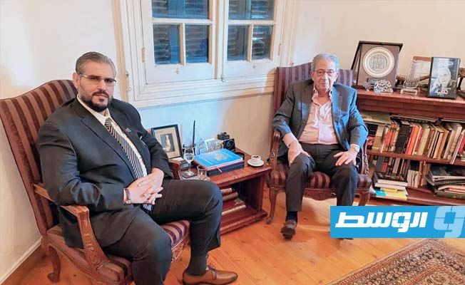 مندوب ليبيا في الجامعة العربية يناقش الوضع الليبي مع عمرو موسى