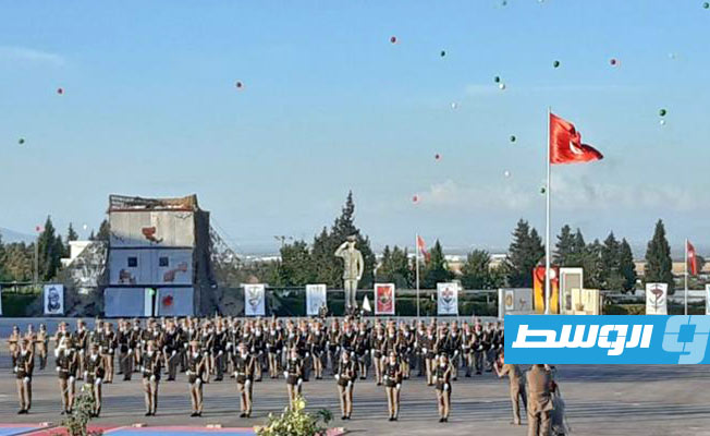 جانب من مراسم تخرج دورة الرائد فوزي الزياتي بالأكاديمية العسكرية في تونس، 17 يوليو 2020. (وكالة الأنباء التونسية)