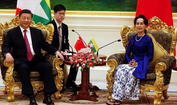الصين تدشن مشروعات اقتصادية ضخمة في بورما رغم اتهامات إبادة الروهينغا