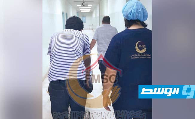من عمليات إسعاف الأسرة في منطقة صلاح الدين، جنوب العاصمة طرابلس. (الطب الميداني)