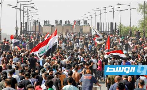 تظاهرة حاشدة في بغداد لإحياء الذكرى الثالثة لاحتجاجات 2019