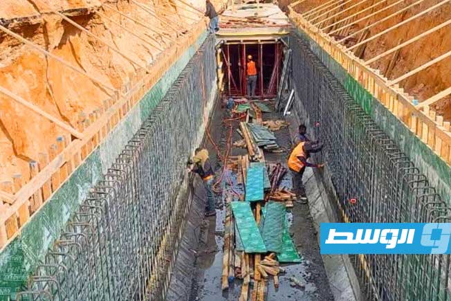 Field work continues on the stormwater drainage line in the Bivi area of Tripoli