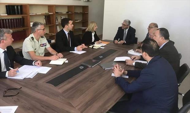 باشاغا يلتقي السفيرة الفرنسية في تونس (صفحة مجلس الوزراء بحكومة الوفاق عبر فيسبوك)