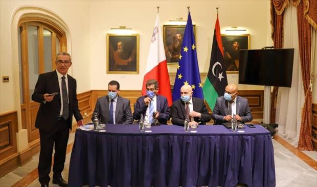 وفد النواب والموقتة يعرض رؤية حل الأزمة الليبية مع السفراء الأوروبيين في مالطا