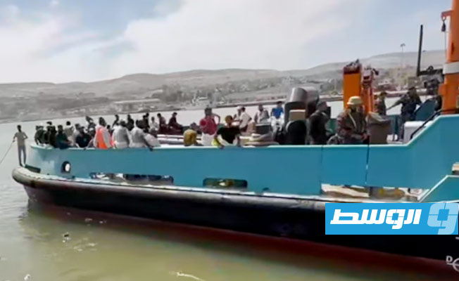 تحرك فرق من هيئة التعرف على المفقودين من مصرتة إلى درنة، 17 سبتمبر 2023 (صورة من فيديو: الهيئة)