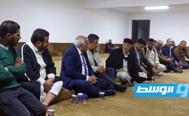 عقيلة صالح يناقش مبادرته لحل الأزمة الليبية مع أكاديميين من الجبل الأخضر والقبة