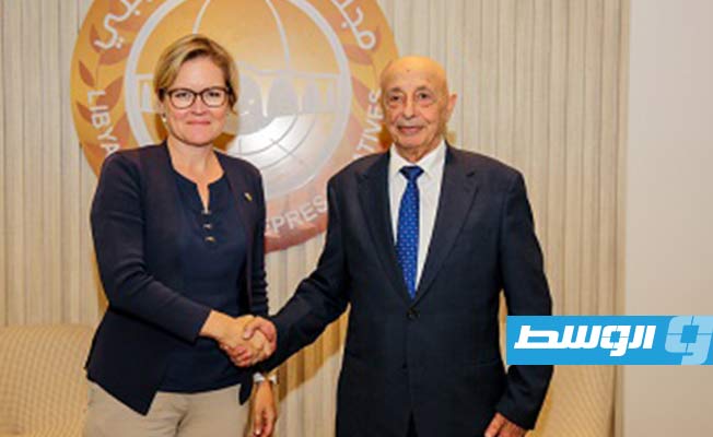 عقيلة صالح يبحث مع السفيرة البريطانية ملف الانتخابات الليبية