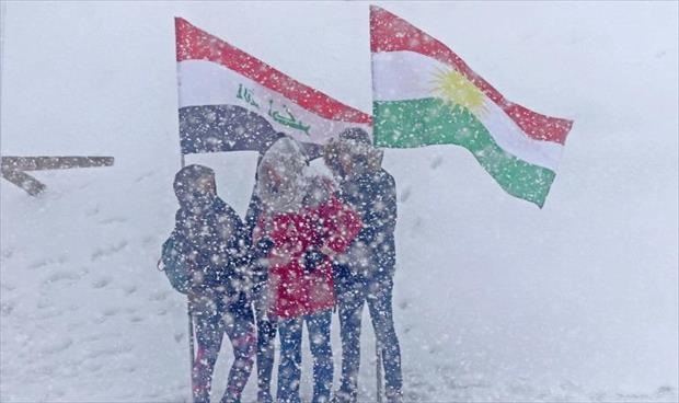 «مهرجان الثلج» يجذب هواة التزلج إلى إقليم كردستان العراق