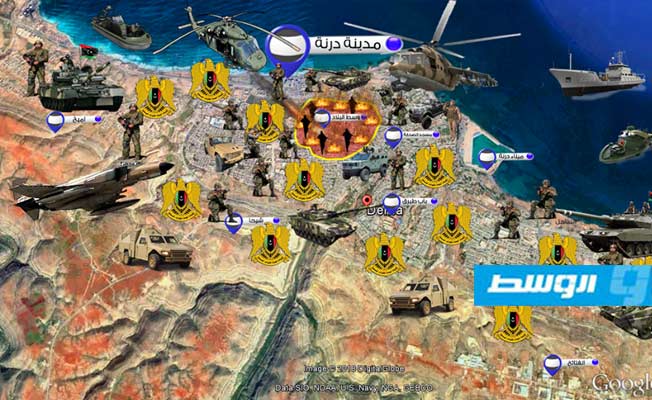 المنذر الخرطوش: قوات الجيش تحاصر الإرهابيين من جميع الجهات وسط درنة