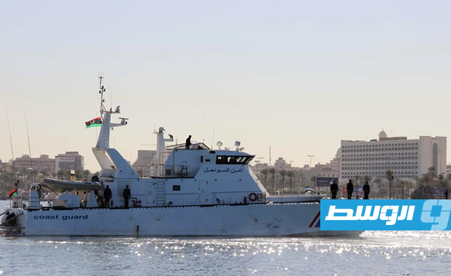 عروض حفل تخريج الدفعة الجديدة لإدارة امن السواحل بميناء طرابلس. (وزارة الداخلية)