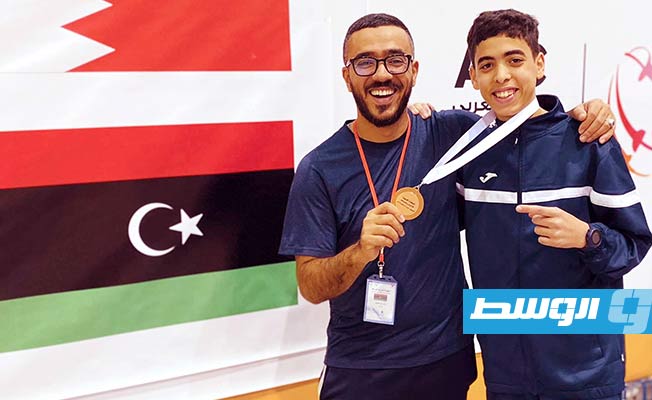 يزن بن صَويد يتوج بالبرونزية في البطولة العربية للمبارزة
