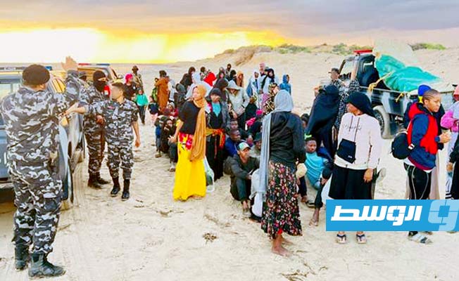 إحباط هجرة 94 أفريقيا على شواطئ القره بوللي، 20 أكتوبر 2022. (إدارة العمليات الأمنية)