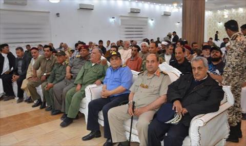 جانب من حفل منطقة طبرق العسكرية لتكريم قتلى «عملية الكرامة», 9 مايو 2019