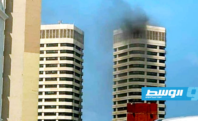 إخماد حريق بأحد أبراج «ذات العماد» في طرابلس
