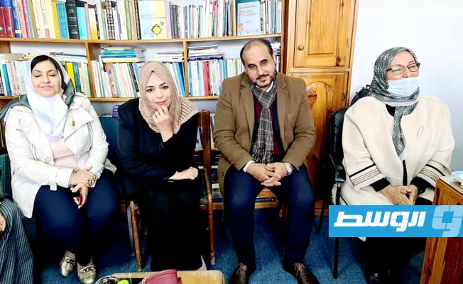 وزير الثقافة يتفقد مكتبات طرابلس, 8 يناير 2022. (وزارة الثقافة)